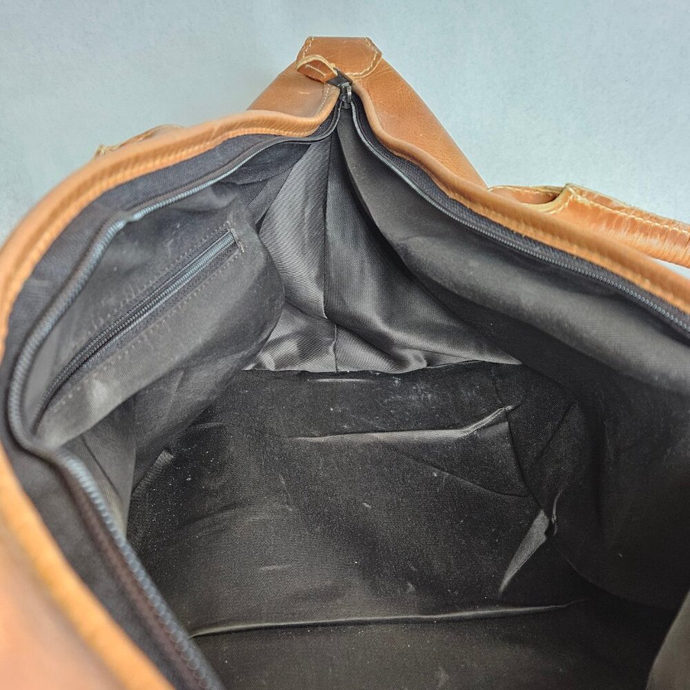 Vintage Canyon Outback Boulder Duffel Leather Bag CS317D - Picture 12 of 14